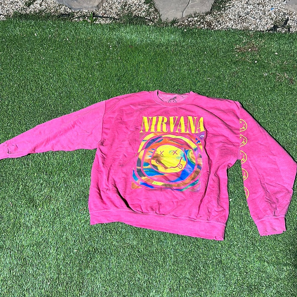 Pink nirvana sweatshirt